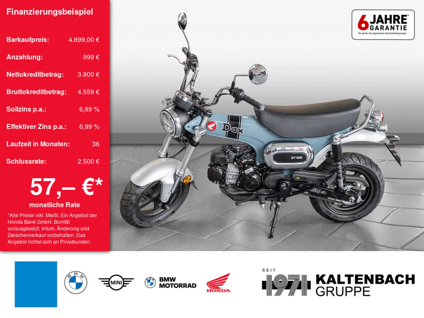 Honda DAX ST 125 LED SCHEINWERFER Szary - 1