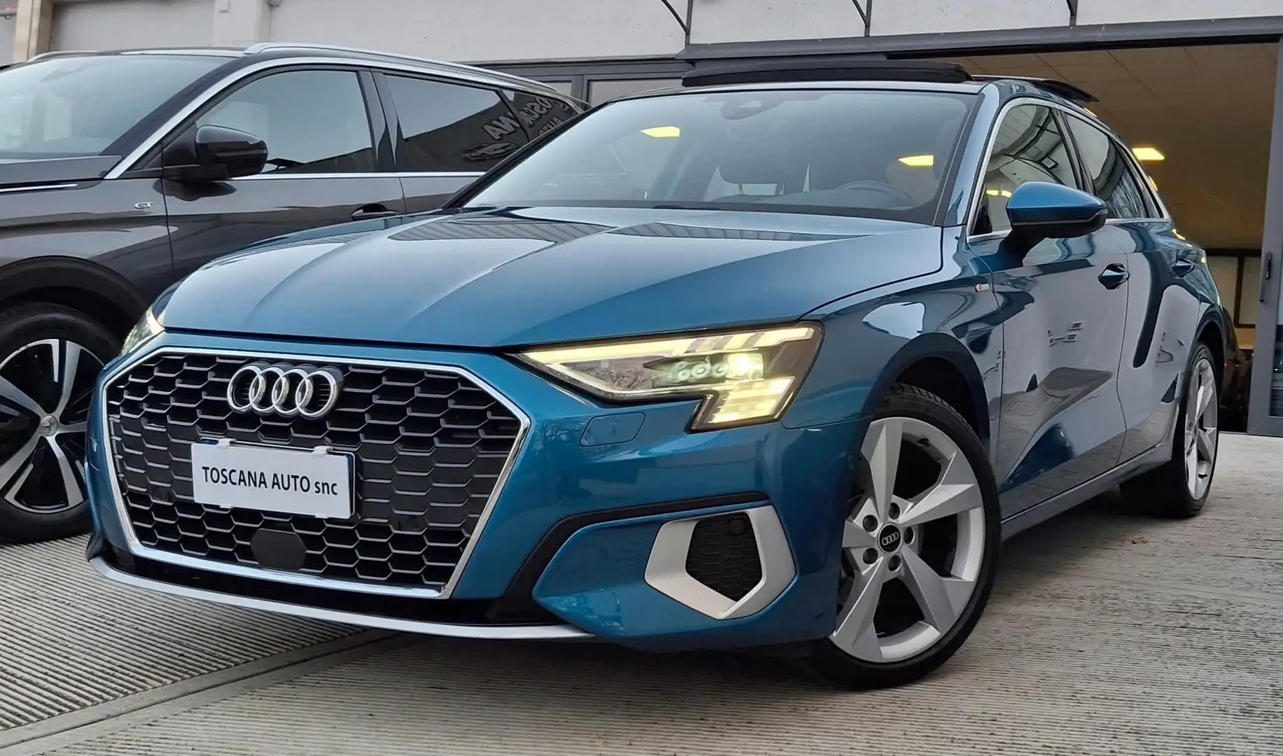 Audi A3 A3 2020 1.5 tfsi mhev S line edition s-tronic Bleu - 1