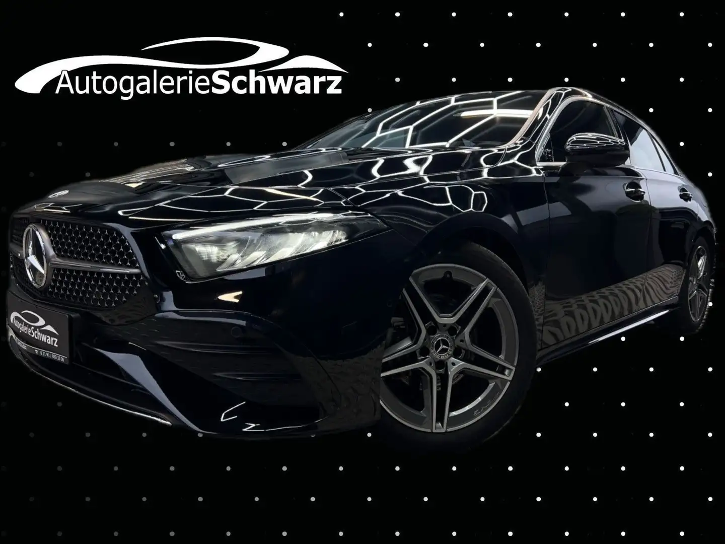 Mercedes-Benz A 200 7G AMG-LINE ADV-PLUS ADAP-LED KEY KAM AMBT Zwart - 1