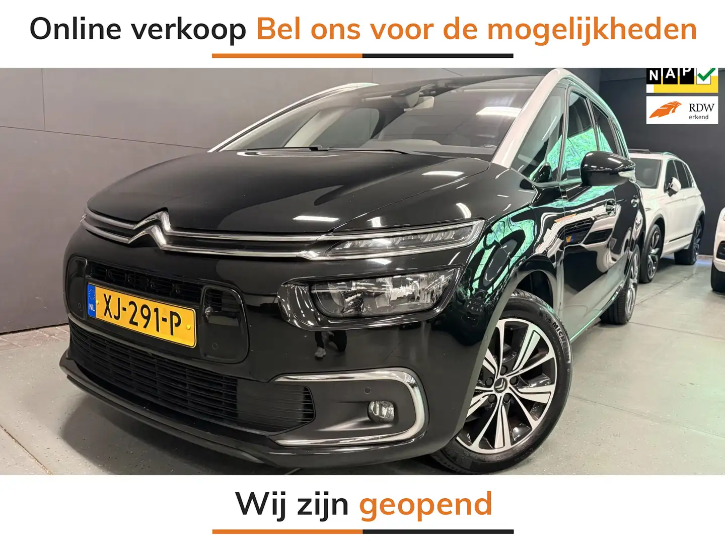 Citroen Grand C4 SpaceTourer 1.2 PureTech Business 7PERSOONS NAVI/DAB/CARPLAY/C Zwart - 1