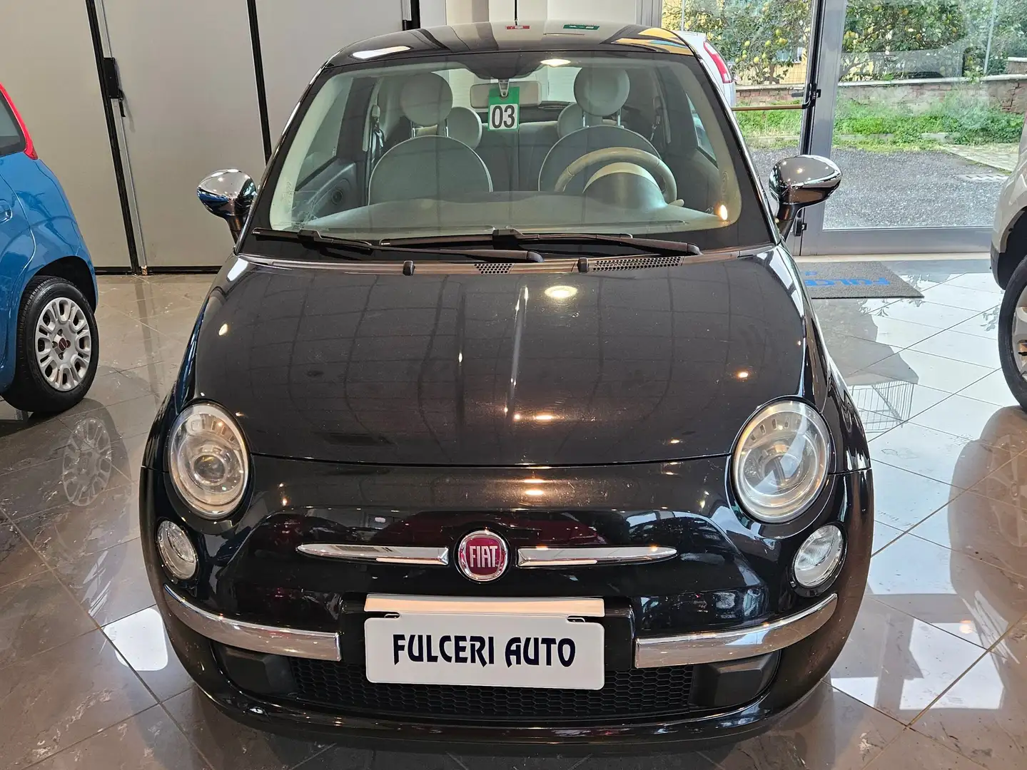 Fiat 500 500 1.2 Lounge 69cv E6 Zwart - 2