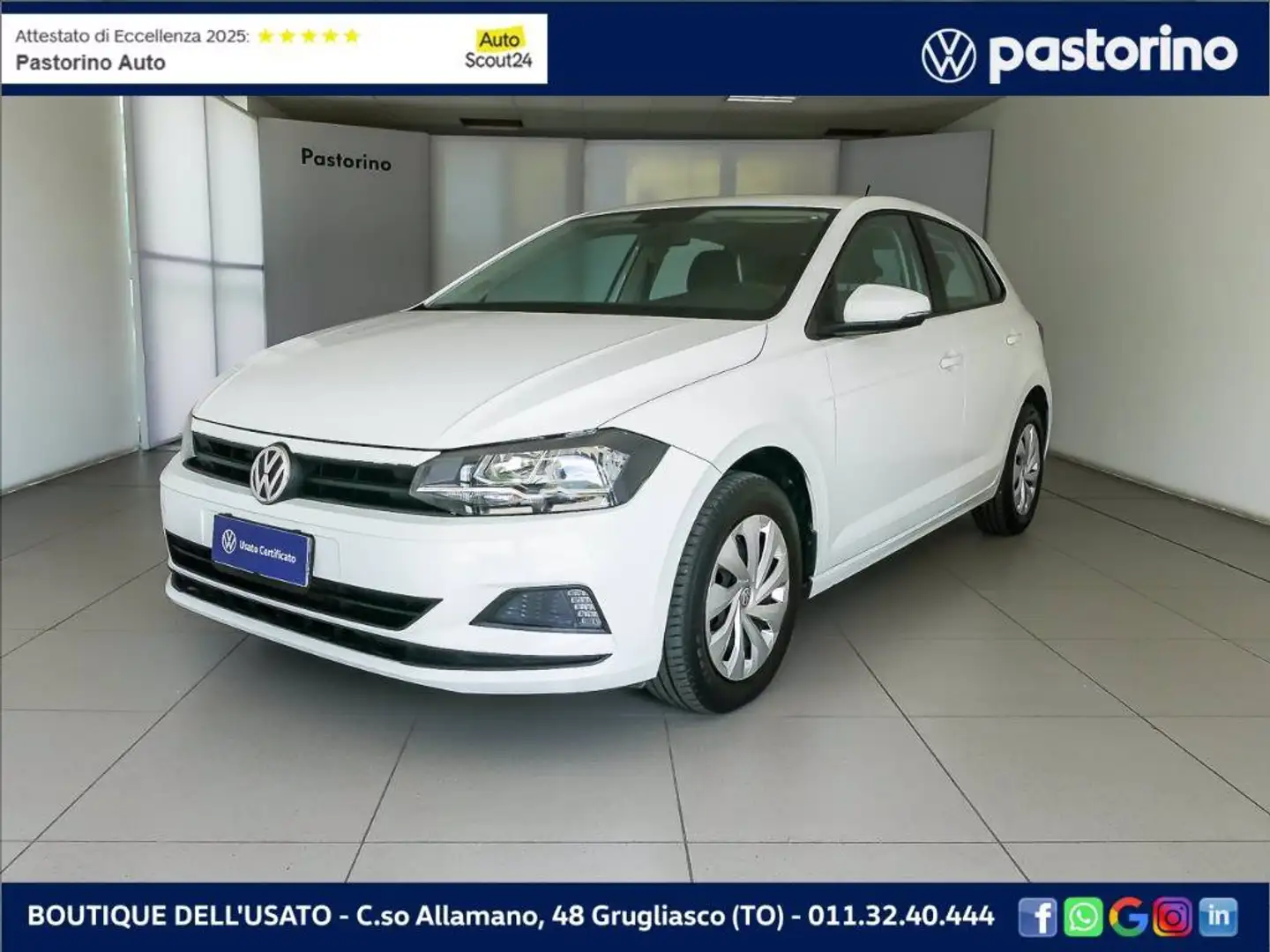 Volkswagen Polo 1.6 TDI TRENDLINE 80CV Bianco - 1