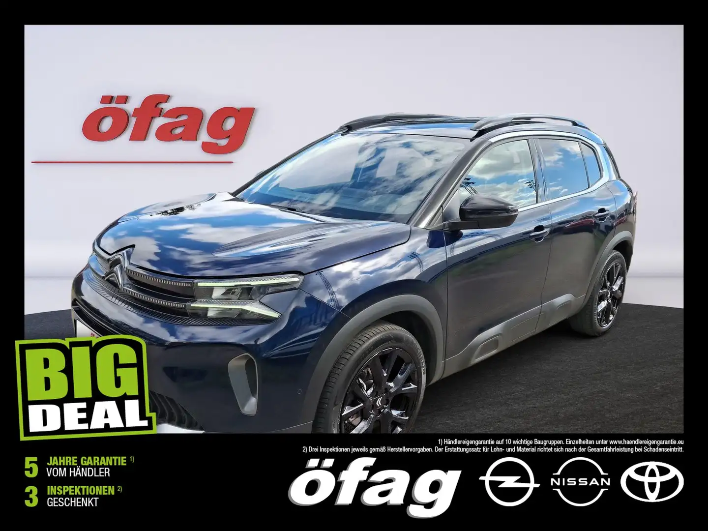 Citroen C5 Aircross mHEV 136 e-DSC6 Max Alcantara+LED Blau - 1