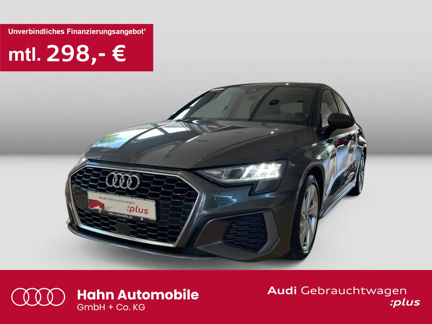 Audi A3 30TFSI S-trc S-line Memory CAM PDC Noir - 1