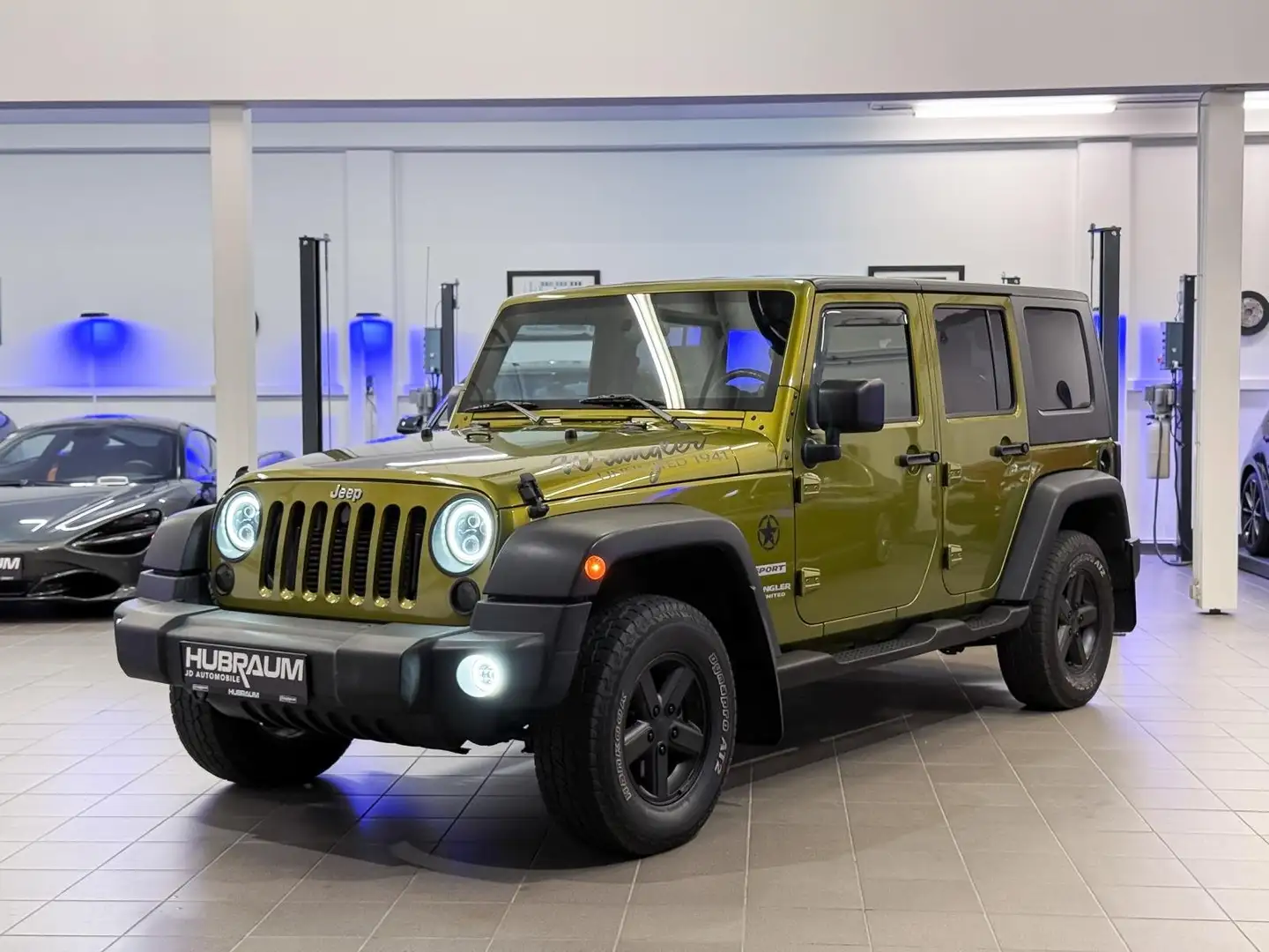 Jeep Wrangler Unlimited Sport Plus 2,8 CRD AHK Automatik BL 4x4 Grün - 2