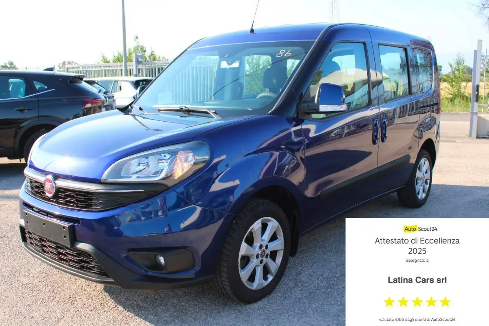 Fiat Doblo 1.4 tjt natural power Lounge 120cv Niebieski - 1