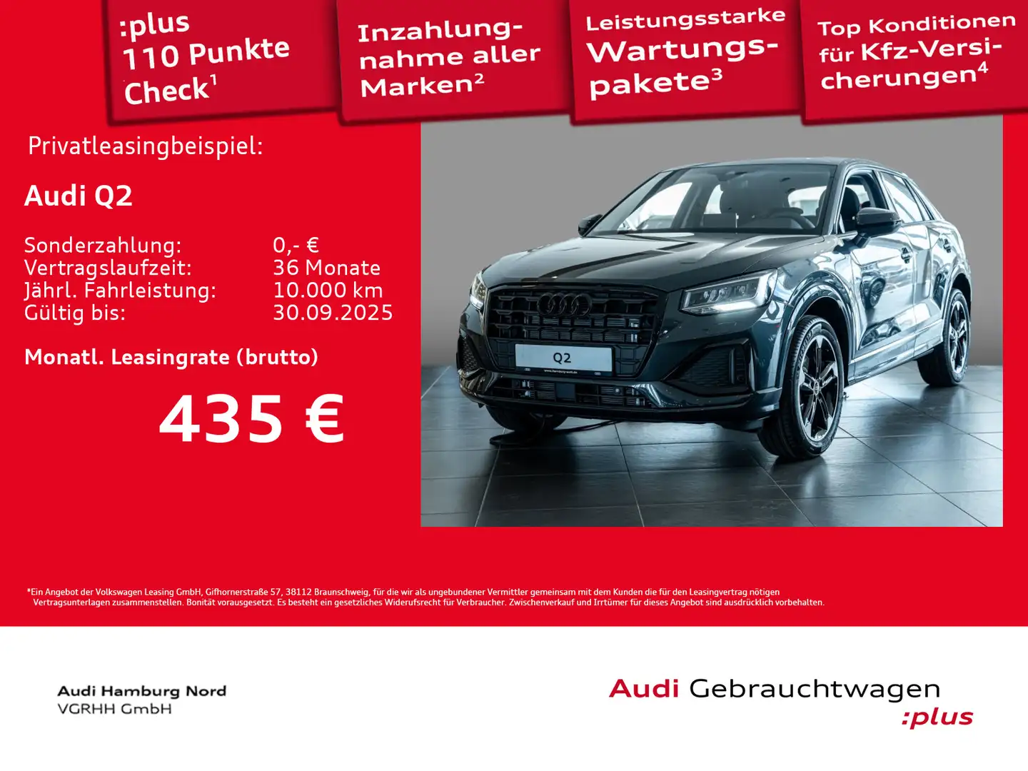Audi Q2 35  TDI advanced S tronic Rückfkamera Navi Grijs - 1