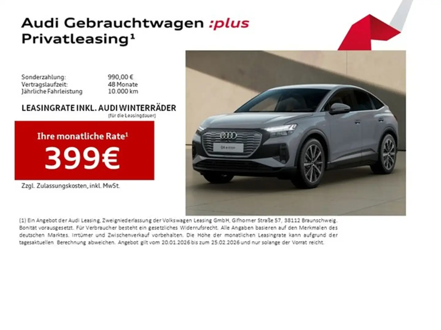 Audi Q4 e-tron Sportback 40 S line ACC AHK HuD LM20 Matrix LED... Grau - 2