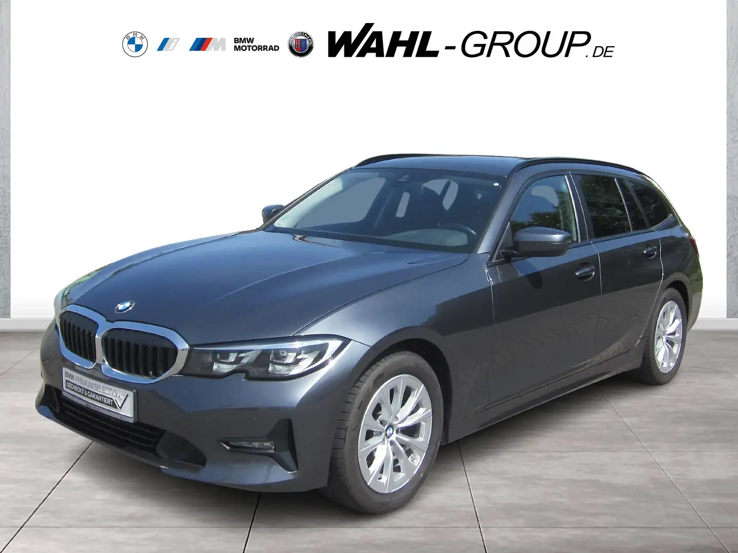 BMW 318 i TOURING LC PROF AHK PDC DACHRELING ALARM   GRA D Gris - 1