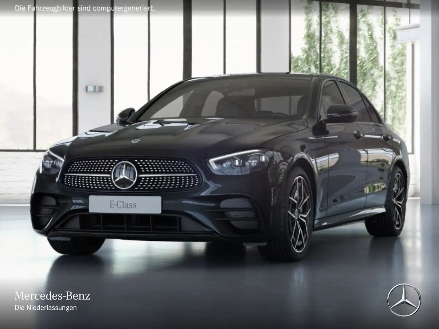 Mercedes-Benz E 300 e AMG+NIGHT+PANO+AHK+MULTIBEAM+FAHRASS+19" Zwart - 2
