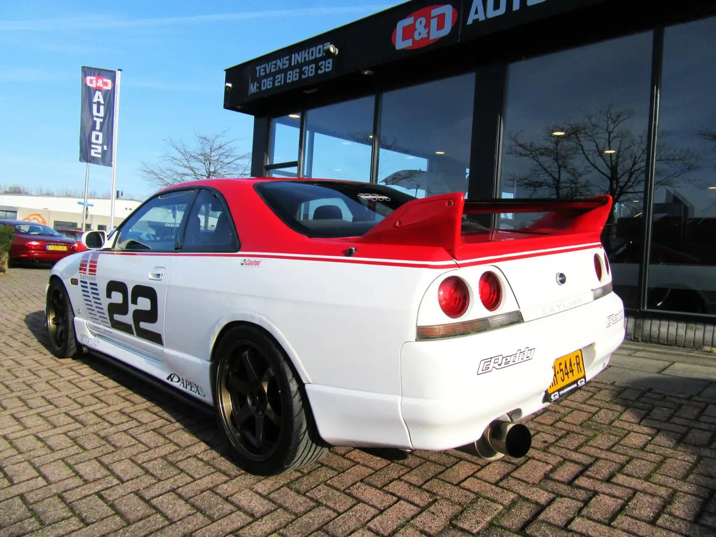 Nissan Skyline R33 ONE OFF 40K TUNNING FACT DIGI DASH ETC Weiß - 2