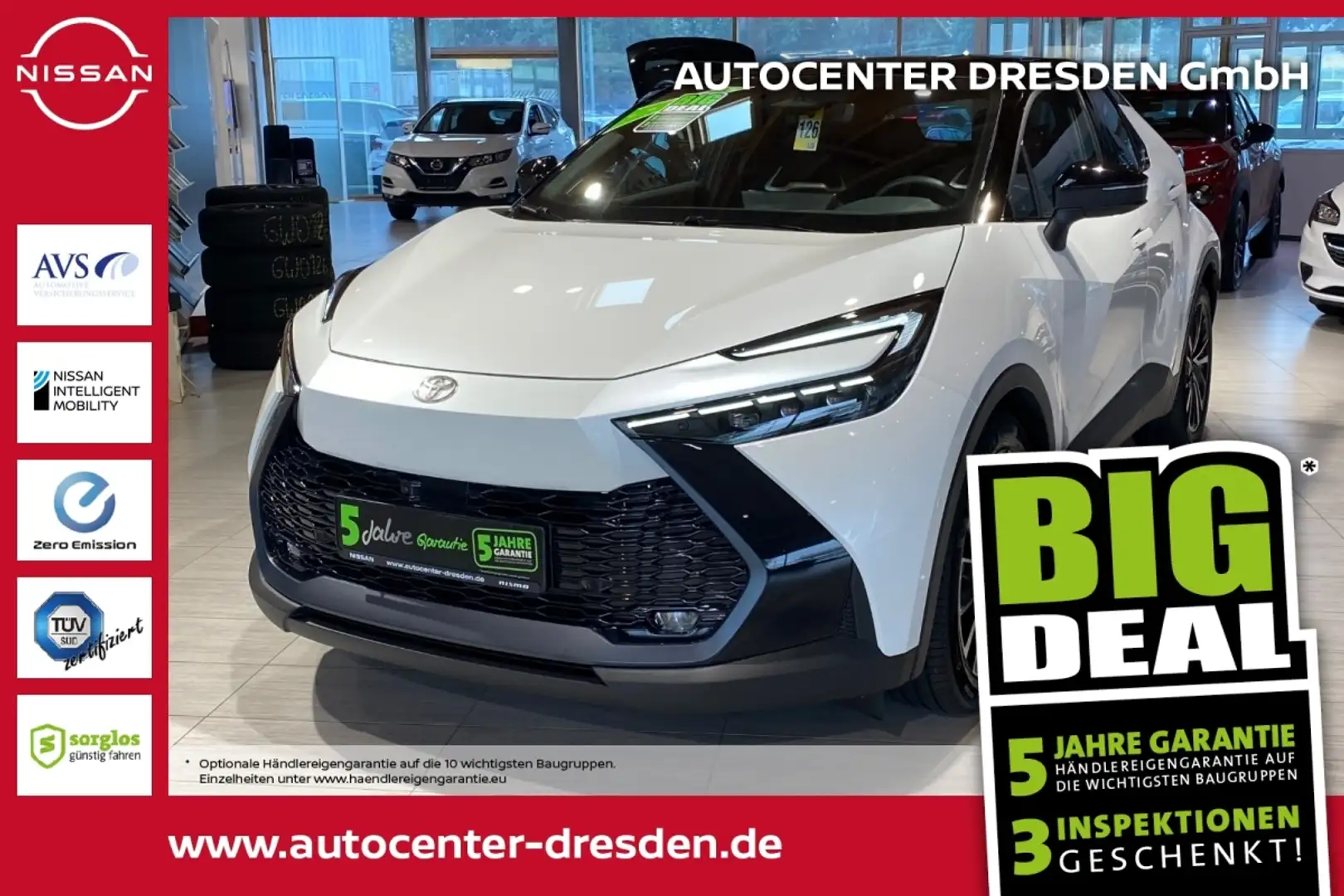 Toyota C-HR 2.0 FWD Lounge ACC+LED+Navi+SHZ+2xKlima Schwarz - 1