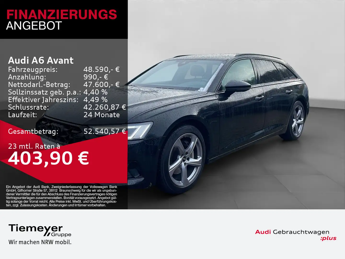 Audi A6 45 TDI Q ADVANCED MATRIX LEDER AHK KAME Schwarz - 1