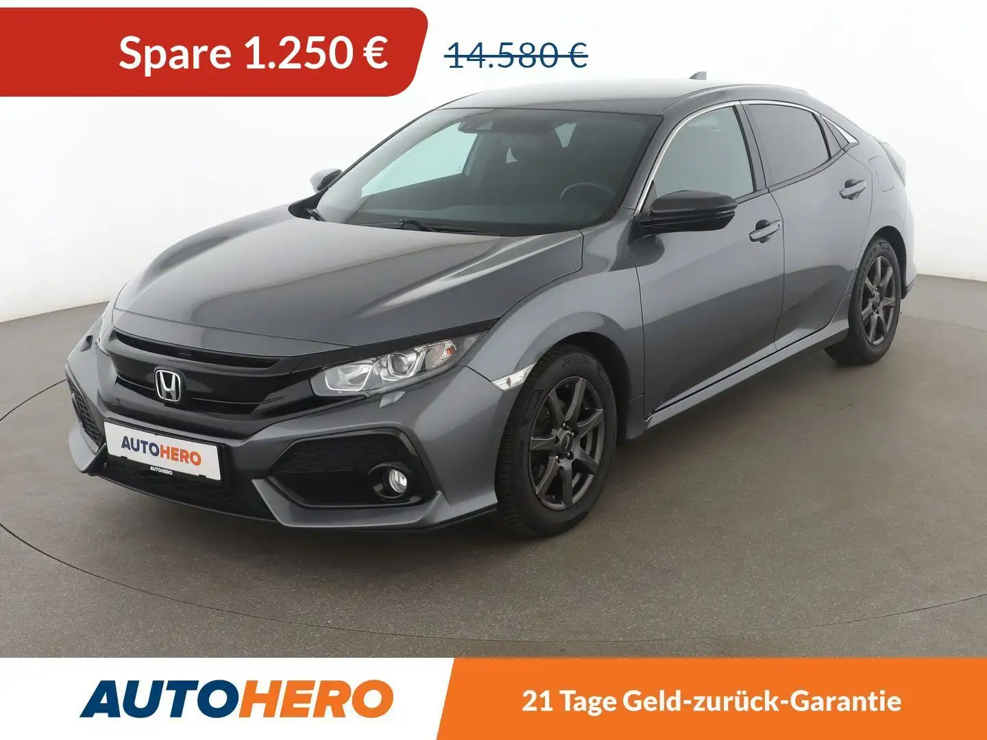 Honda Civic 1.0 VTEC Elegance*NAVI*ACC*CAM*PDC*SHZ*KLIMA* Grau - 1