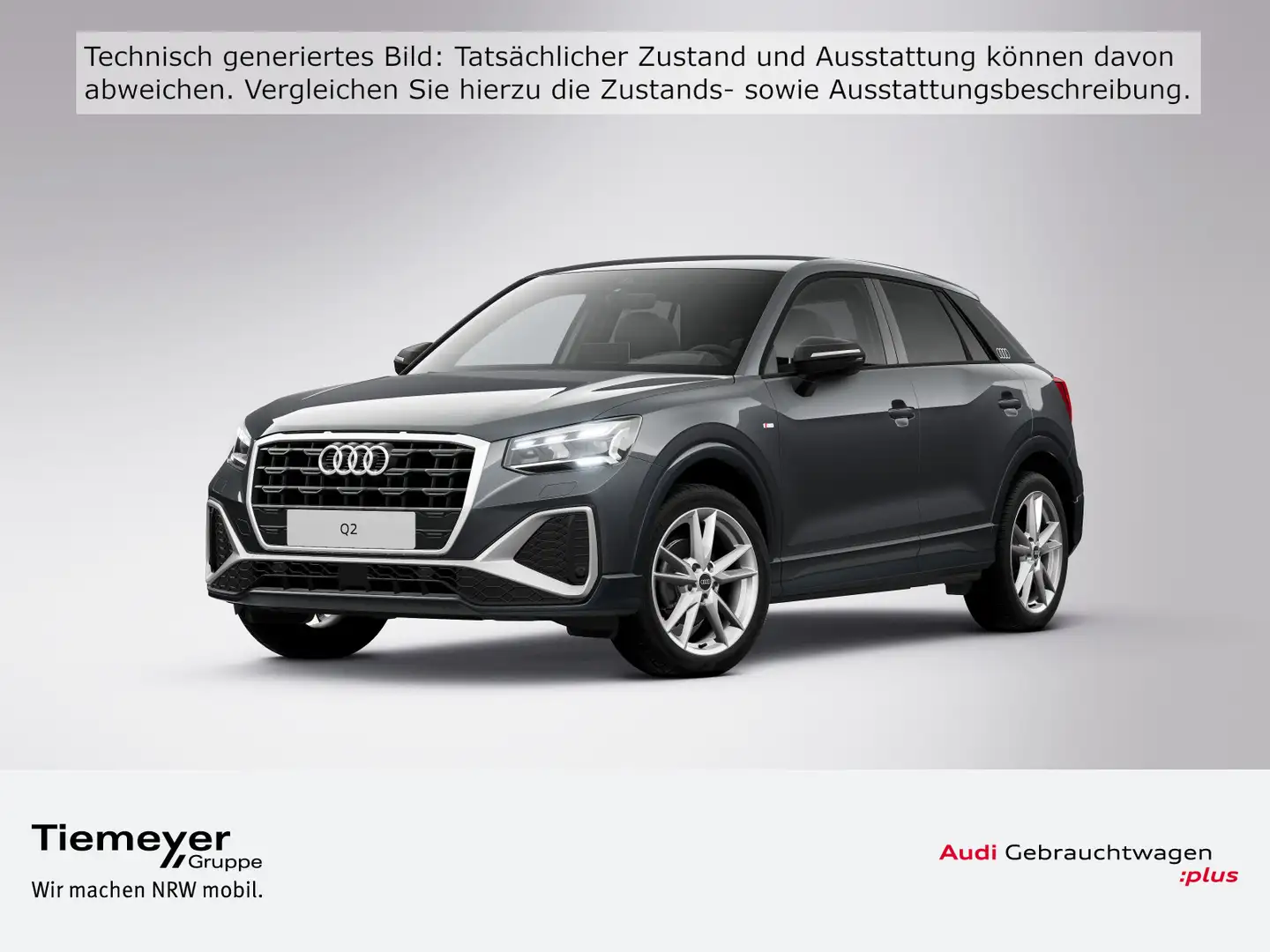 Audi Q2 35 TFSI 2x S LINE LM18 FEINNAPPA AHK ST.HEIZ Gris - 1