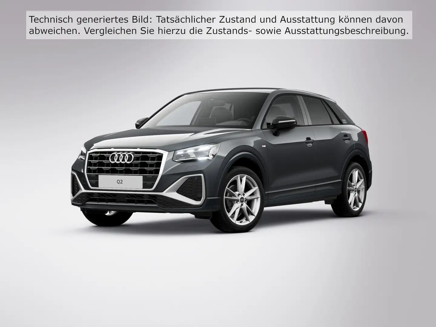 Audi Q2 35 TFSI 2x S LINE LM18 FEINNAPPA AHK ST.HEIZ Grau - 2