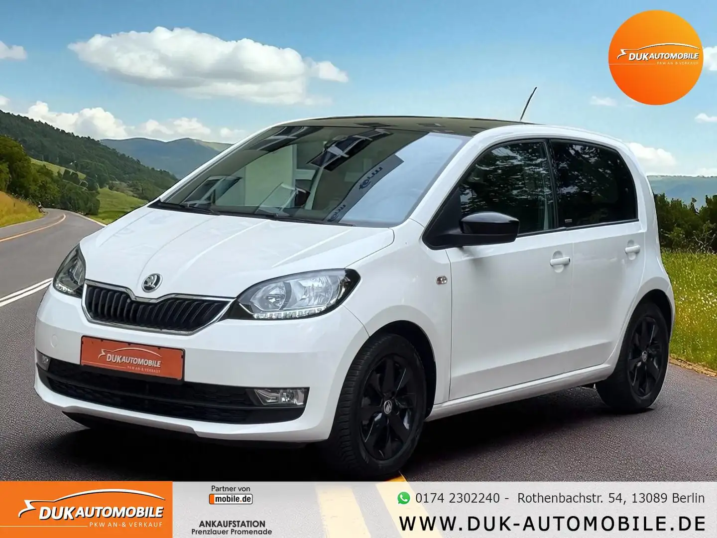 Skoda Citigo Clever Automatik *Klimaautomatik*1. Hand* Weiß - 1