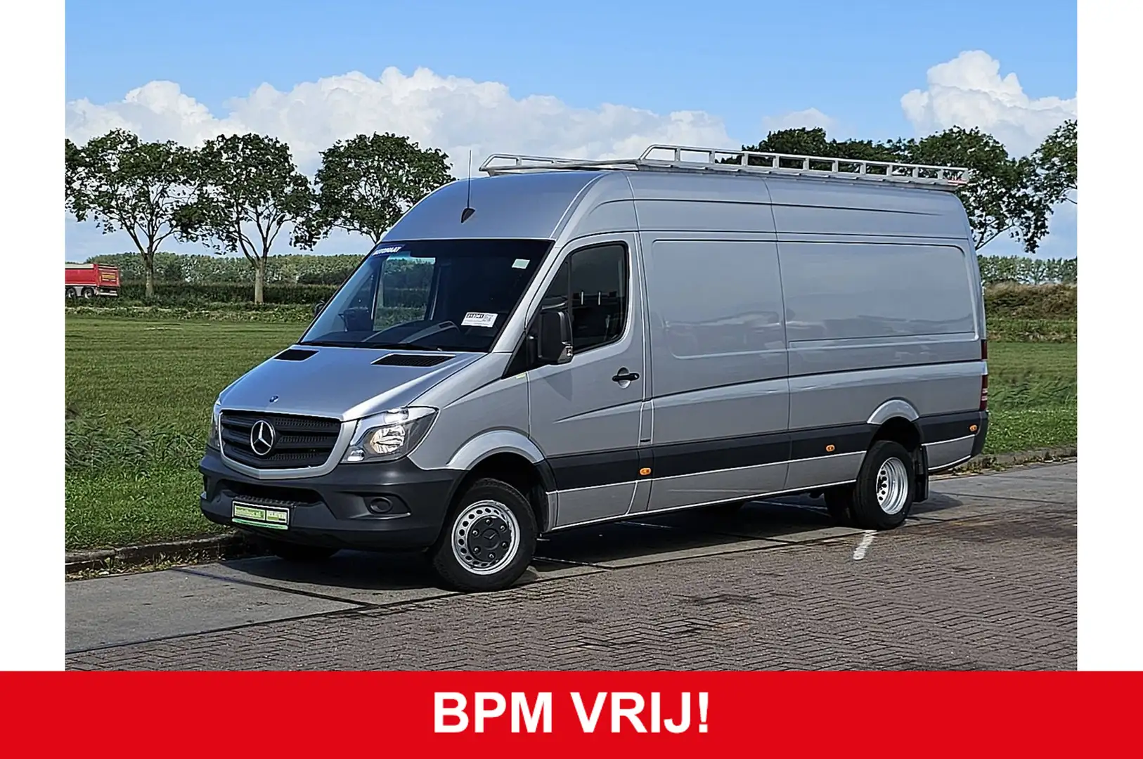 Mercedes-Benz Sprinter 516 2.2 EURO6! L3H2 Dubbellucht Trekhaak Maxi Auto Argent - 1