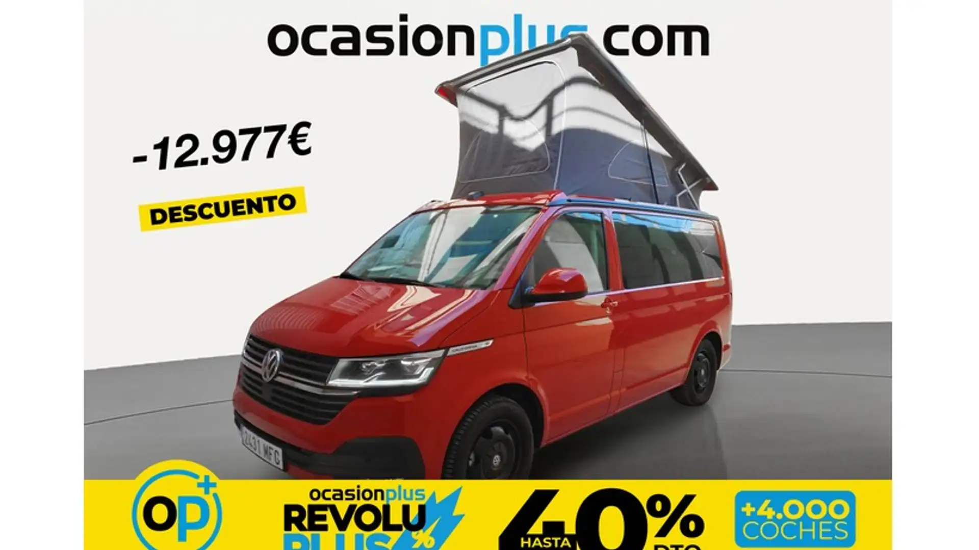 Volkswagen T6 California 2.0TDI BMT Beach Camper DSG 150kW Rojo - 1