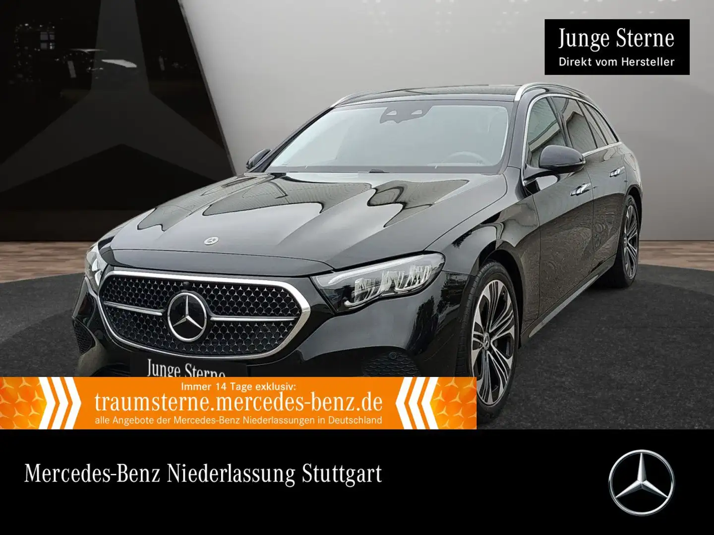 Mercedes-Benz E 300 e T Hybrid Avantgarde Fahrass Airmat Distr. Schwarz - 1
