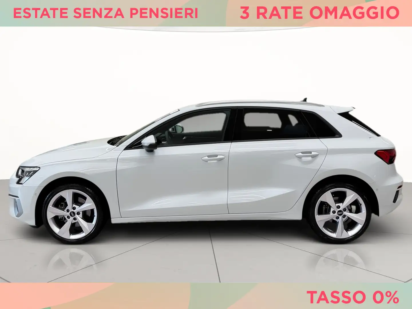 Audi A3 sportback 40 2.0 tdi business advanced quattro s-t Bianco - 2