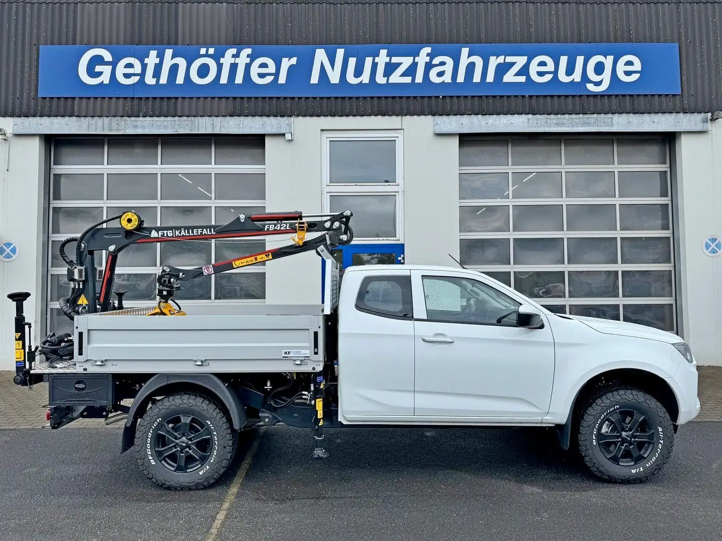 Isuzu D-Max Space Cab L AT BIG-MAX Forstkran Greifer Blanc - 1
