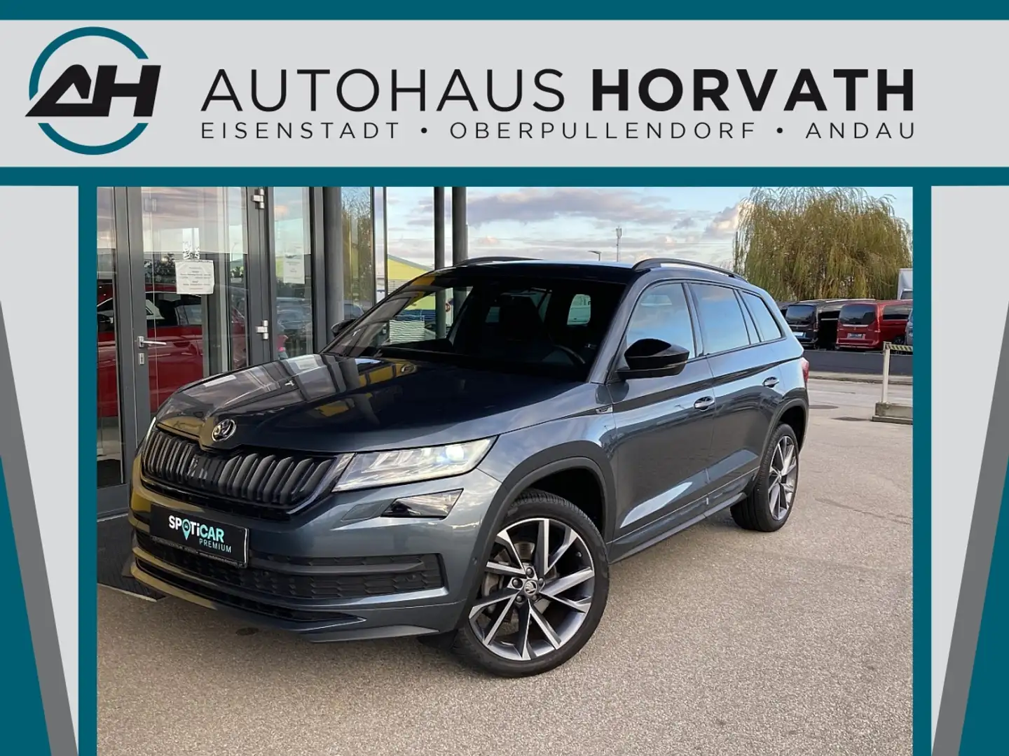 Skoda Kodiaq 2,0 TDI SCR Sportline DSG Grijs - 1