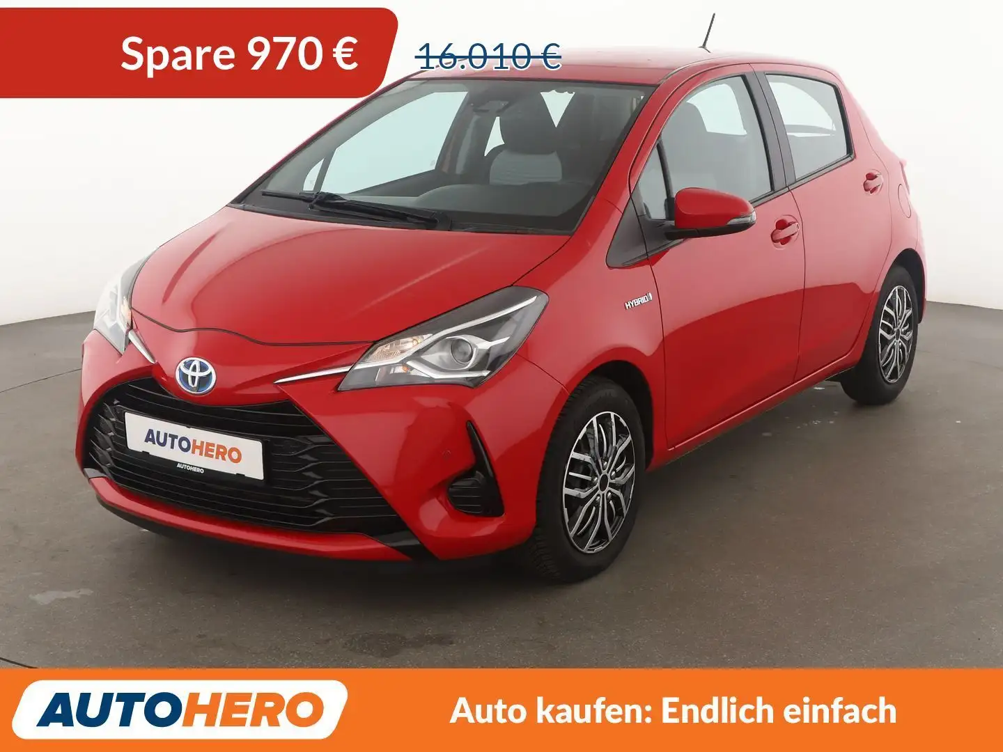 Toyota Yaris 1.5 Hybrid Comfort Aut.*CAM*PDC*ALU*TOUCH* Rot - 1