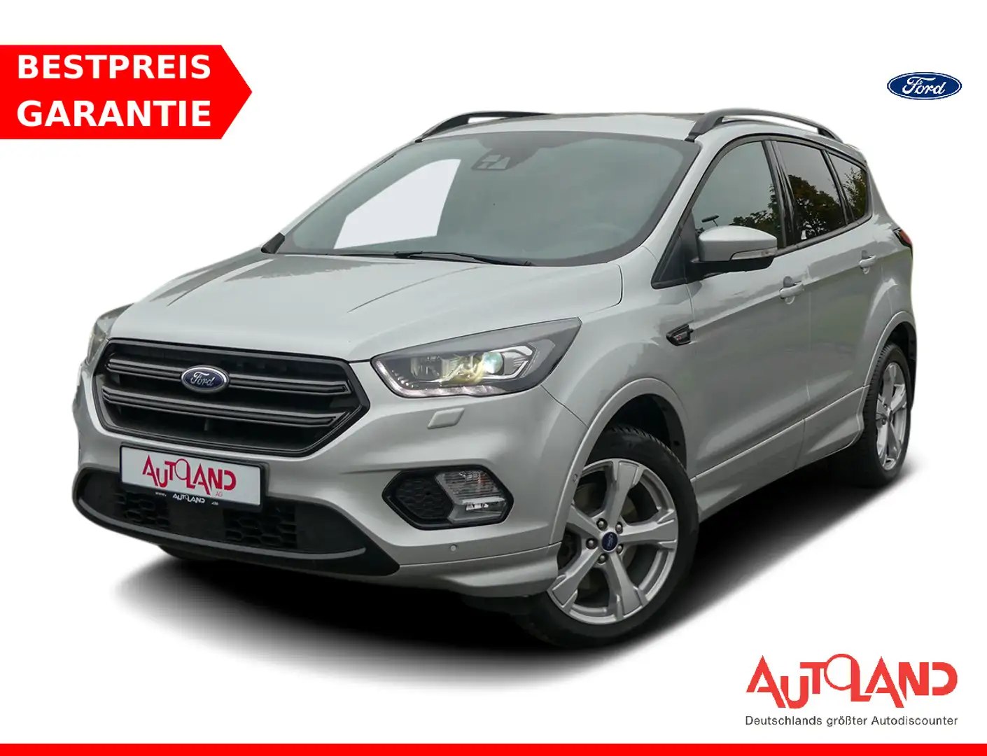 Ford Kuga 2.0 TDCi ST-Line Kamera Sitzheizung DAB AHK Silber - 1