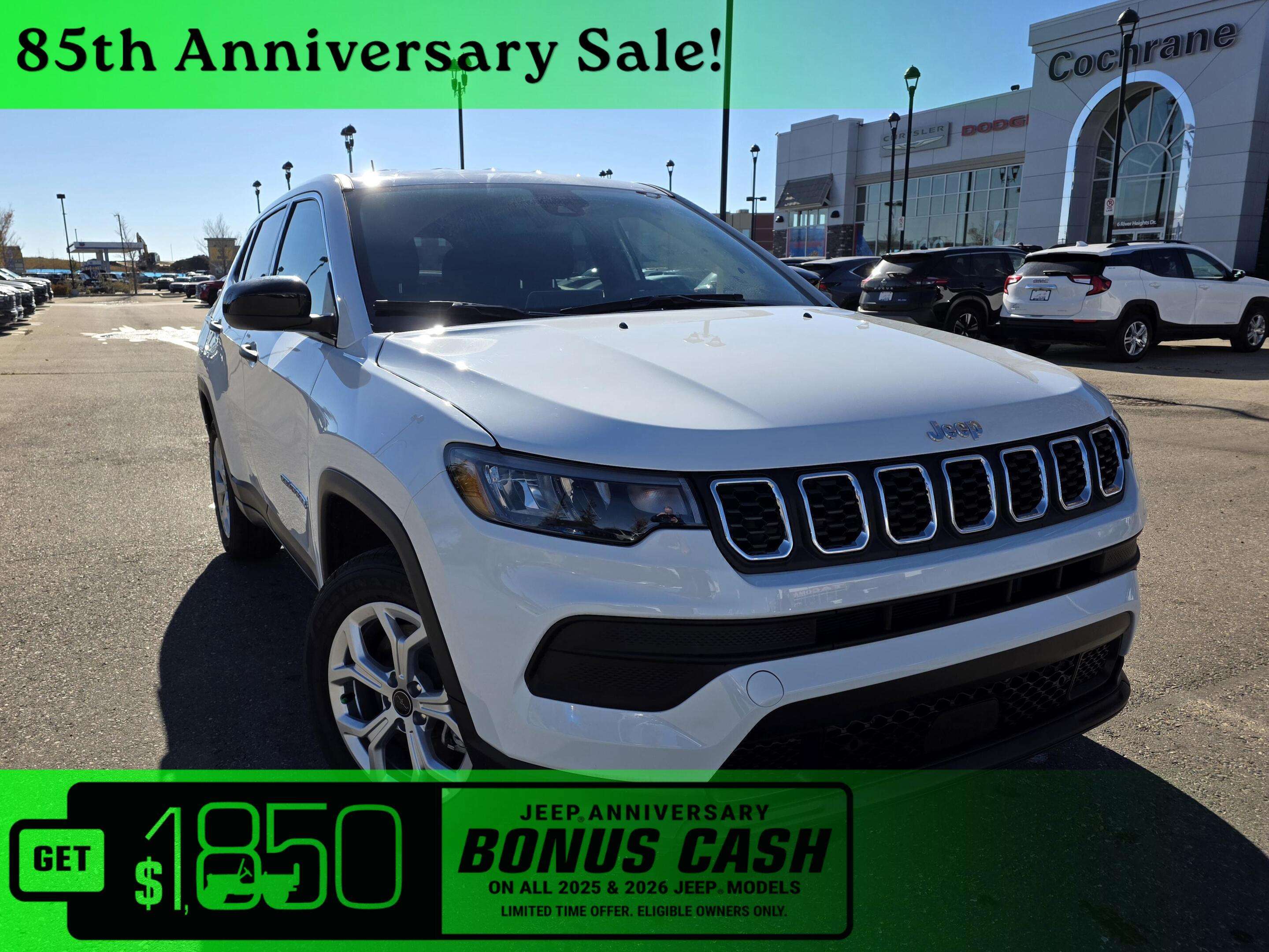 White 2026 Jeep Compass SUV / Crossover 8-Speed Automatic