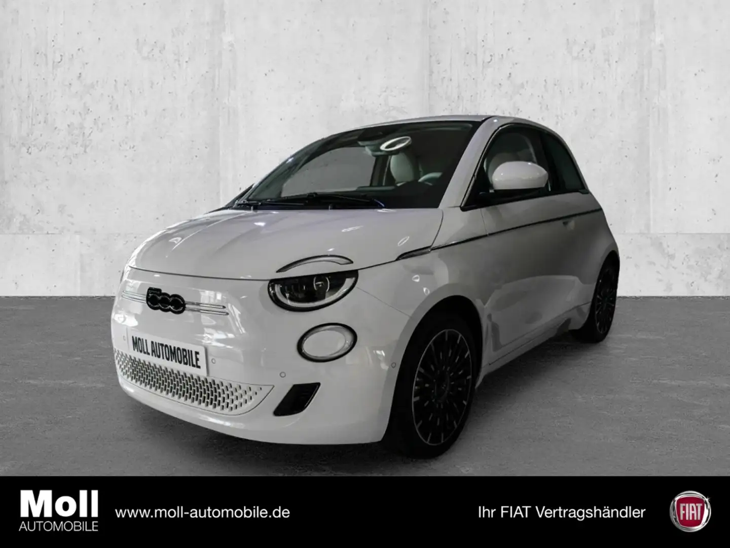 Fiat 500e La Prima Navi Leder LED Apple CarPlay Klimaaut Weiß - 1
