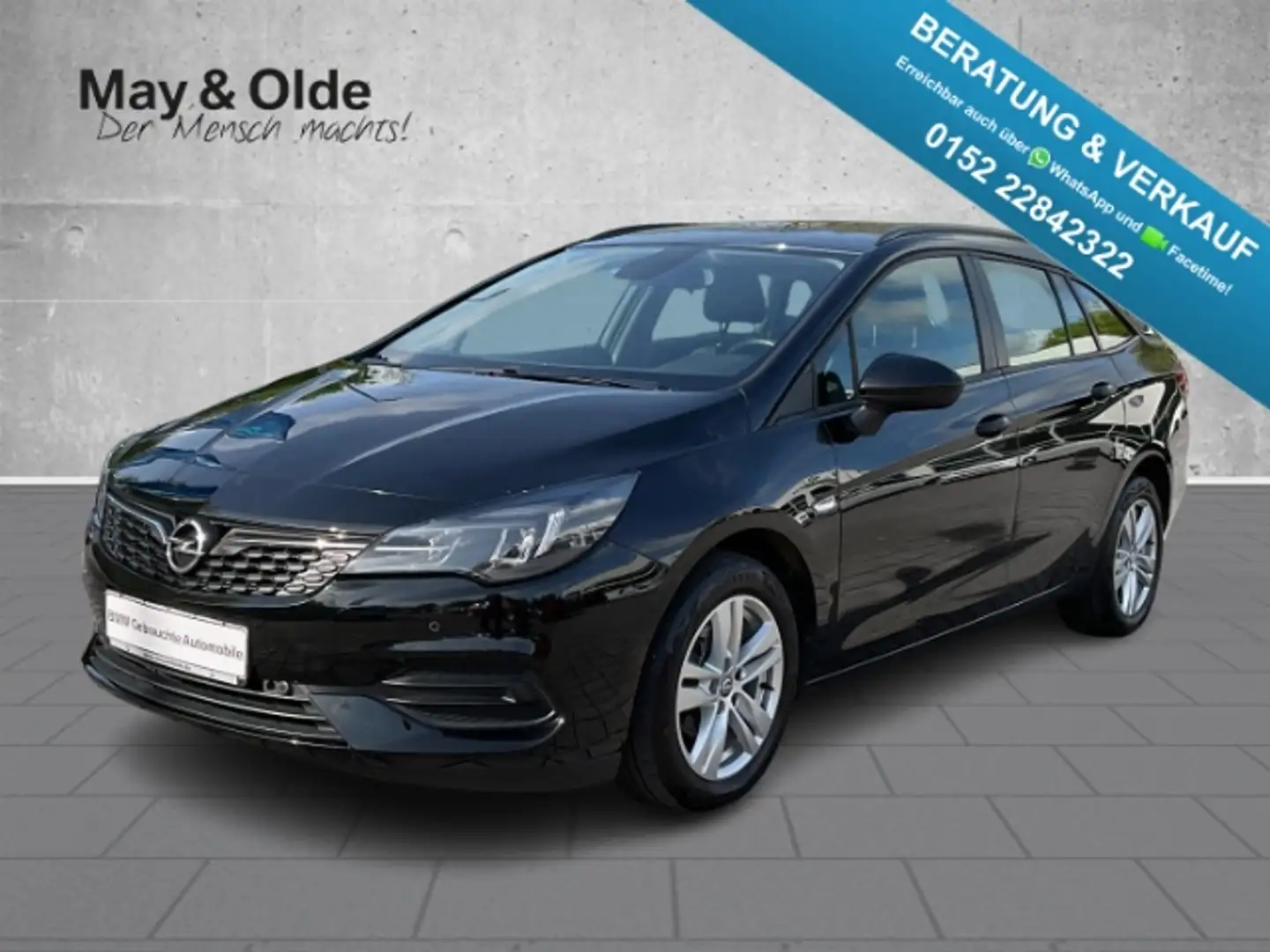 Opel Astra K Edition1.5 D Sports Tourer Aut AHK Navi LED SHZ Schwarz - 1