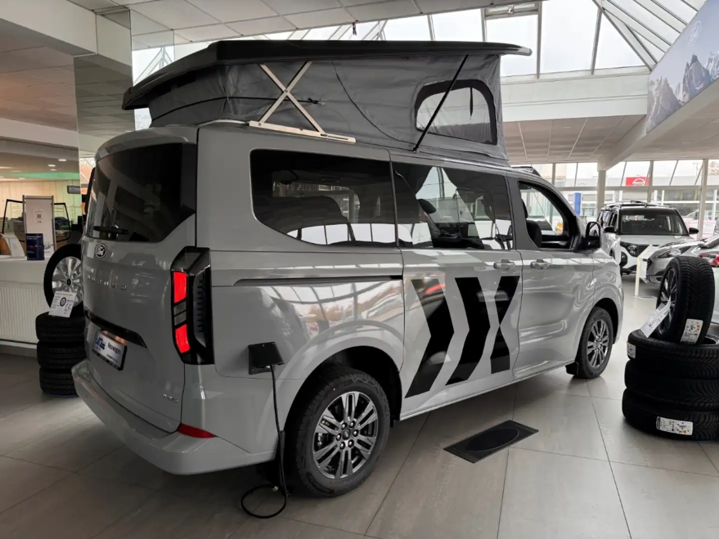 Sonstige Marken Transit Custom LEVEL2 AWD 170PS DACH KÜCHE SCHLAFB Grau - 2
