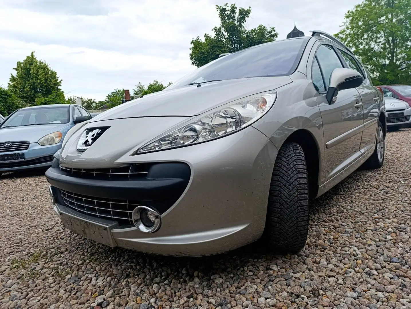 Peugeot 207 SW Sport VOLLLEDER-PANORAMA-AHK-AUTOMATIK Gris - 2