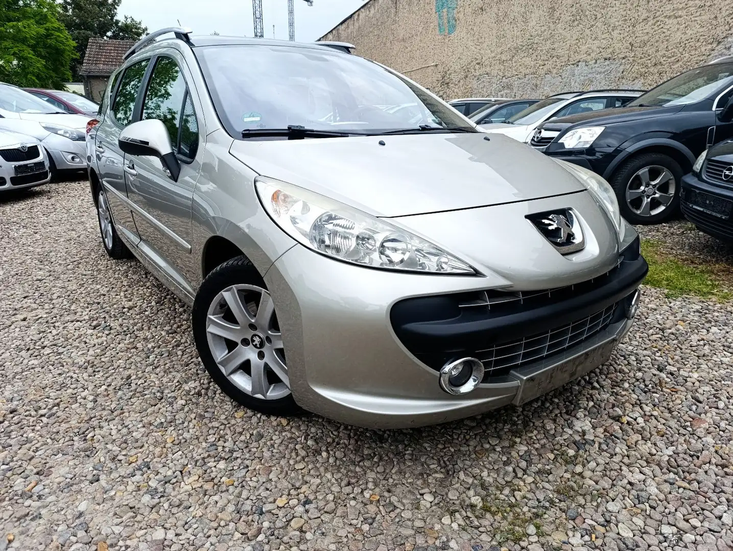 Peugeot 207 SW Sport VOLLLEDER-PANORAMA-AHK-AUTOMATIK Gris - 1