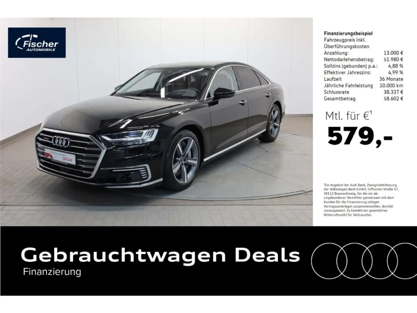 Audi A8 60 TFSI e quattro Schwarz - 1