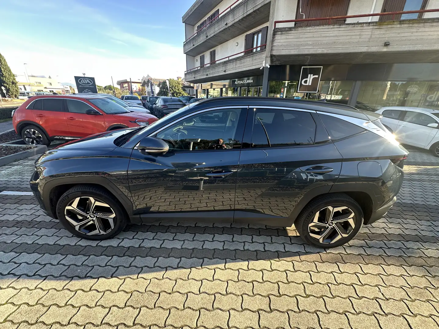 Hyundai TUCSON Tucson III 2021 1.6 hev Xtech Smart 2wd auto Grijs - 2