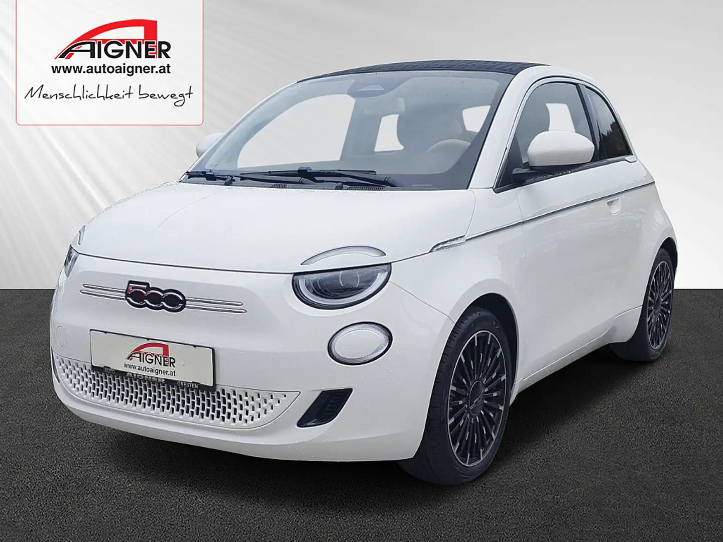 Fiat 500e 500 Elektro Cabrio La Prima 42 kWh Weiß - 1