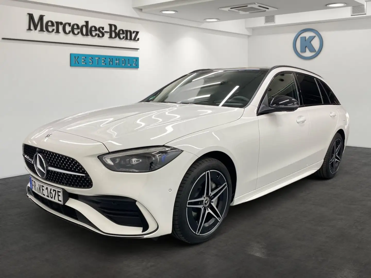 Mercedes-Benz C 300 e T Hybrid Edition AMG+AHK+PANO+360°+DISTRO Blanc - 2