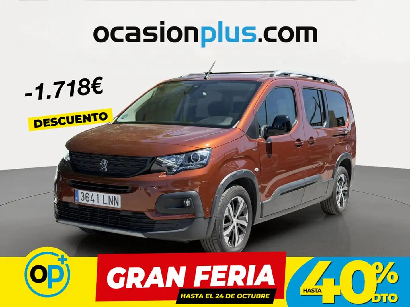 Peugeot Rifter 1.5BlueHDi S&S Long GT 130 Naranja - 1
