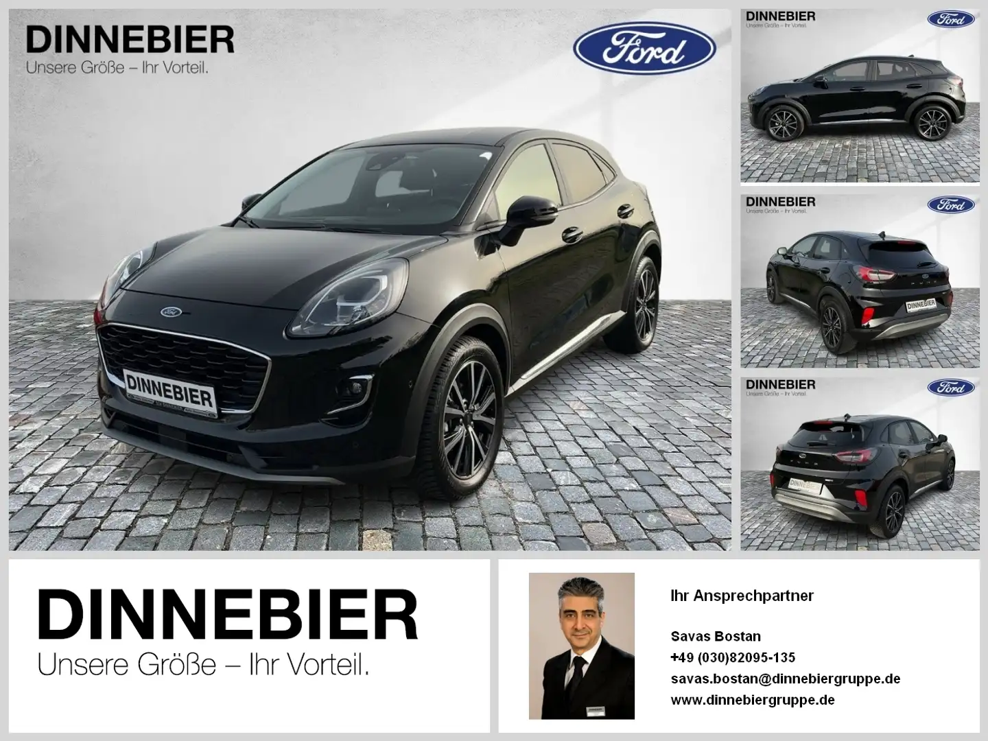 Ford Puma Titanium X LED+Navi+Kamera+Winterpaket Schwarz - 1