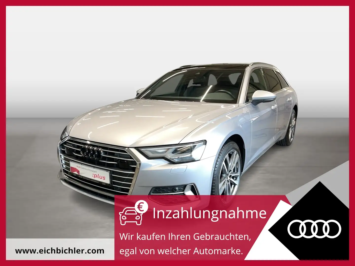 Audi A6 Avant 55 TFSI quattro S tronic Sport Pano LM Silber - 1