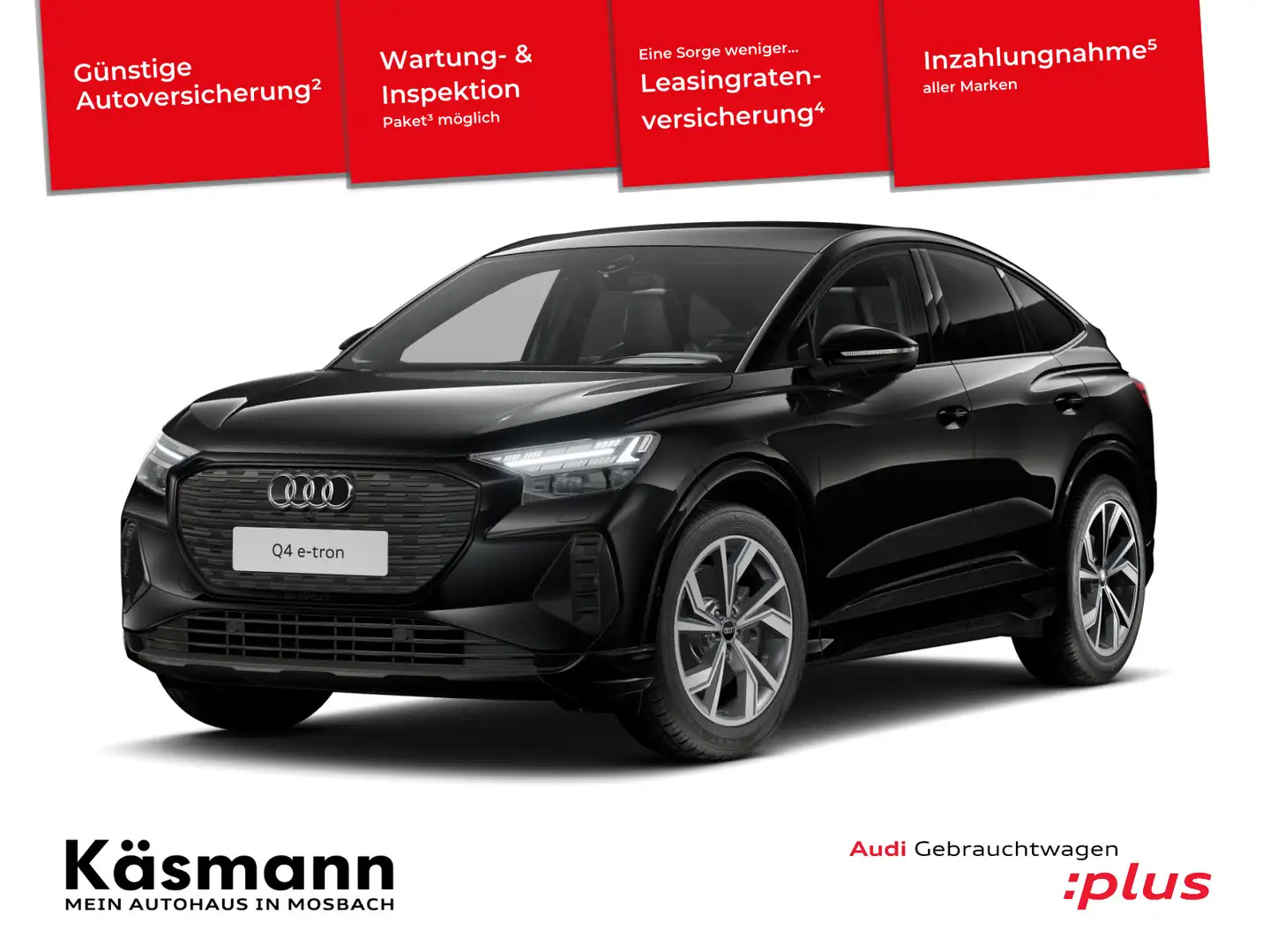 Audi Q4 e-tron Sportback 45 qu S line AHK HUD 360° Schwarz - 1