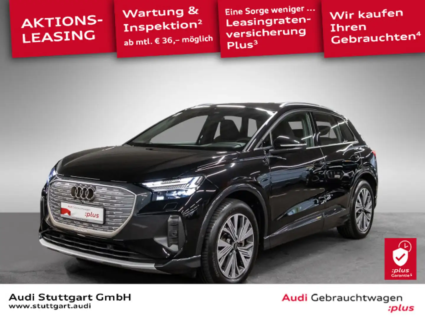 Audi Q4 e-tron 55 quattro 360° AHK Matrix Keyless AHK Schwarz - 1