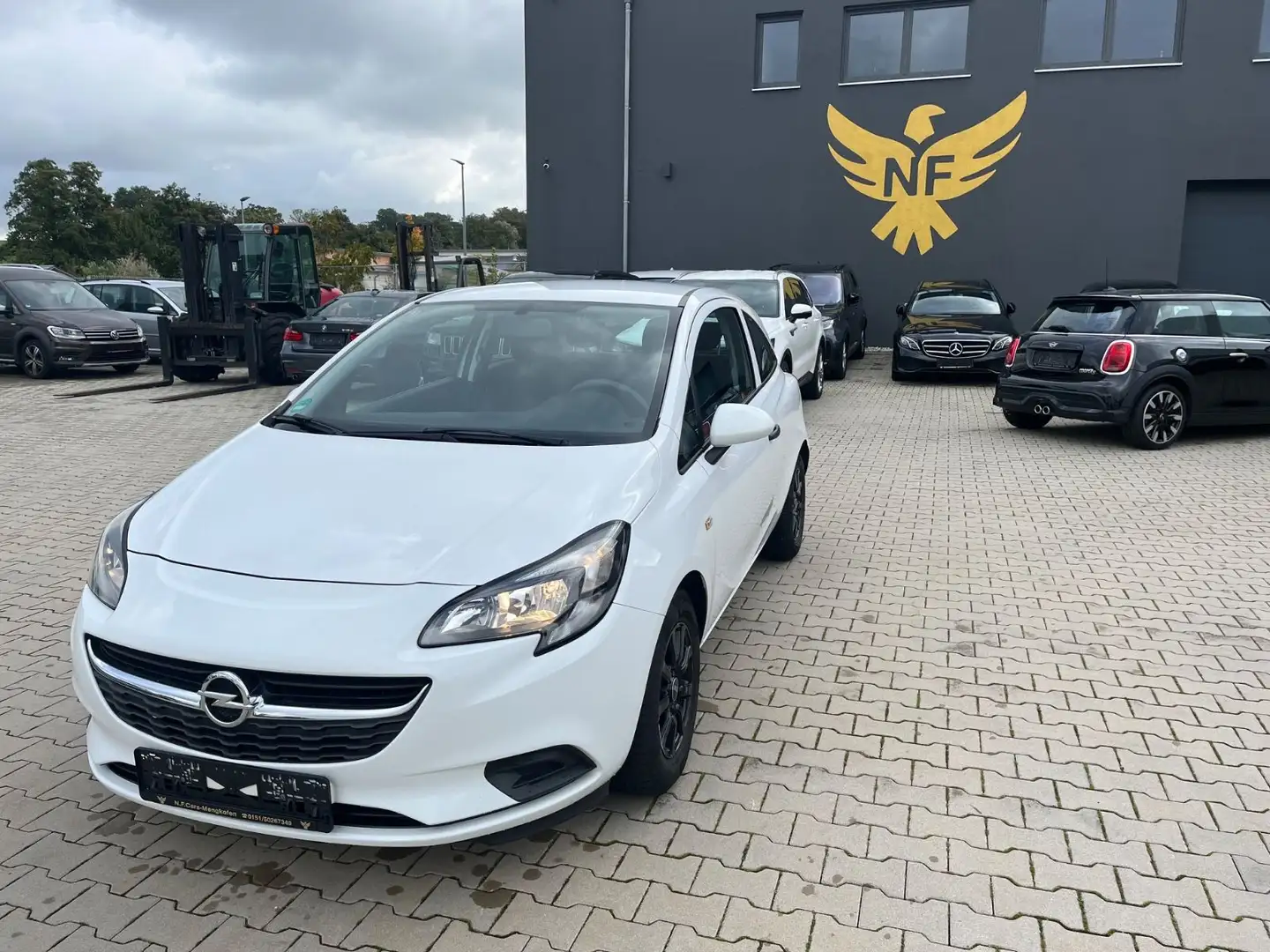 Opel Corsa E Selection 1.2 Klima,Alu,EURO6 Blanc - 1