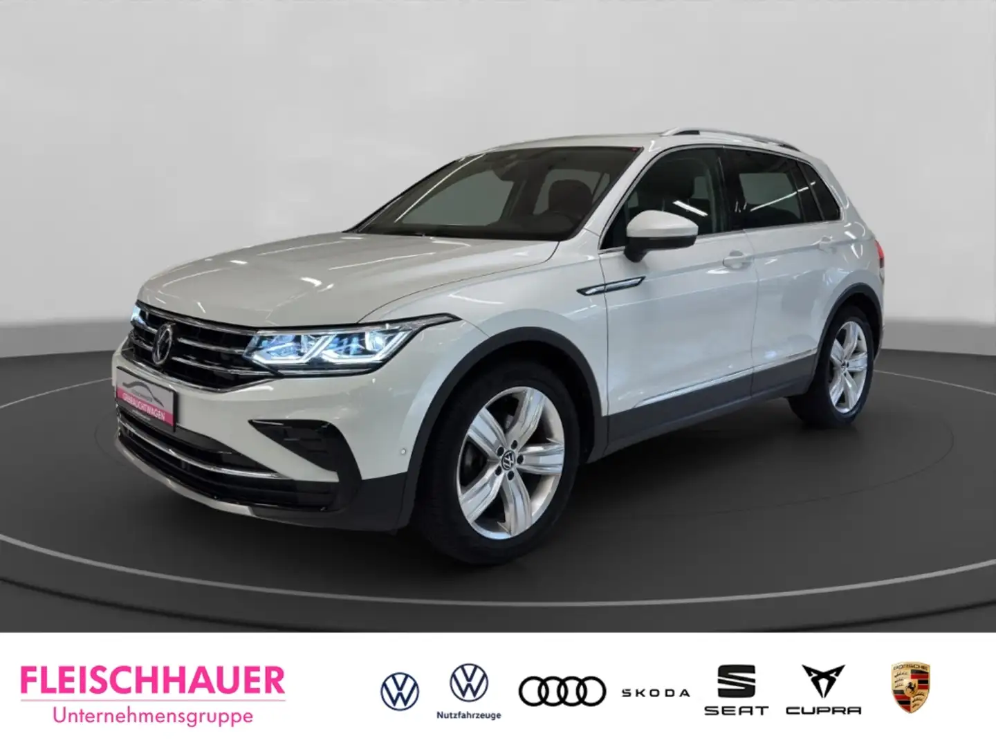 Volkswagen Tiguan Elegance 2.0 TDI Matrix+Navi+AHK+19''+Stdhzg+Kamer Weiß - 1
