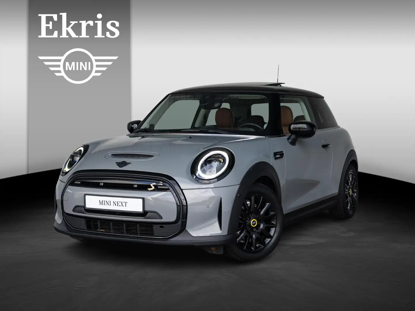 MINI Electric 3-deurs + Glazen Panoramadak + Leder Ches Gris - 1