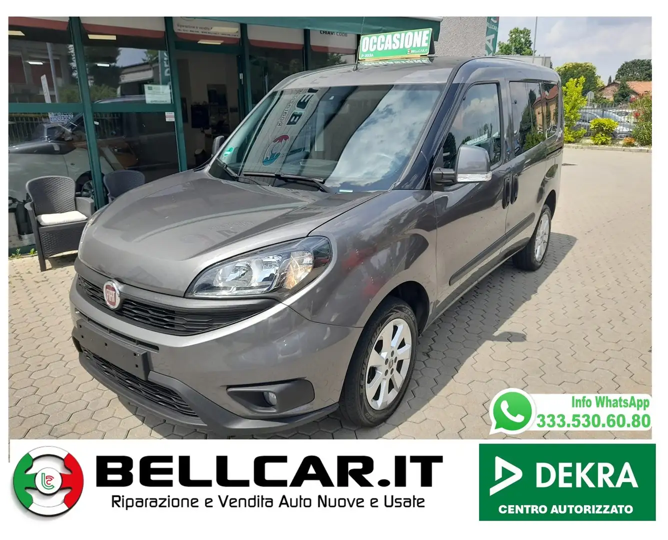 Fiat Doblo 1.4 tjt 16v Lounge 120cv my18 Grigio - 1