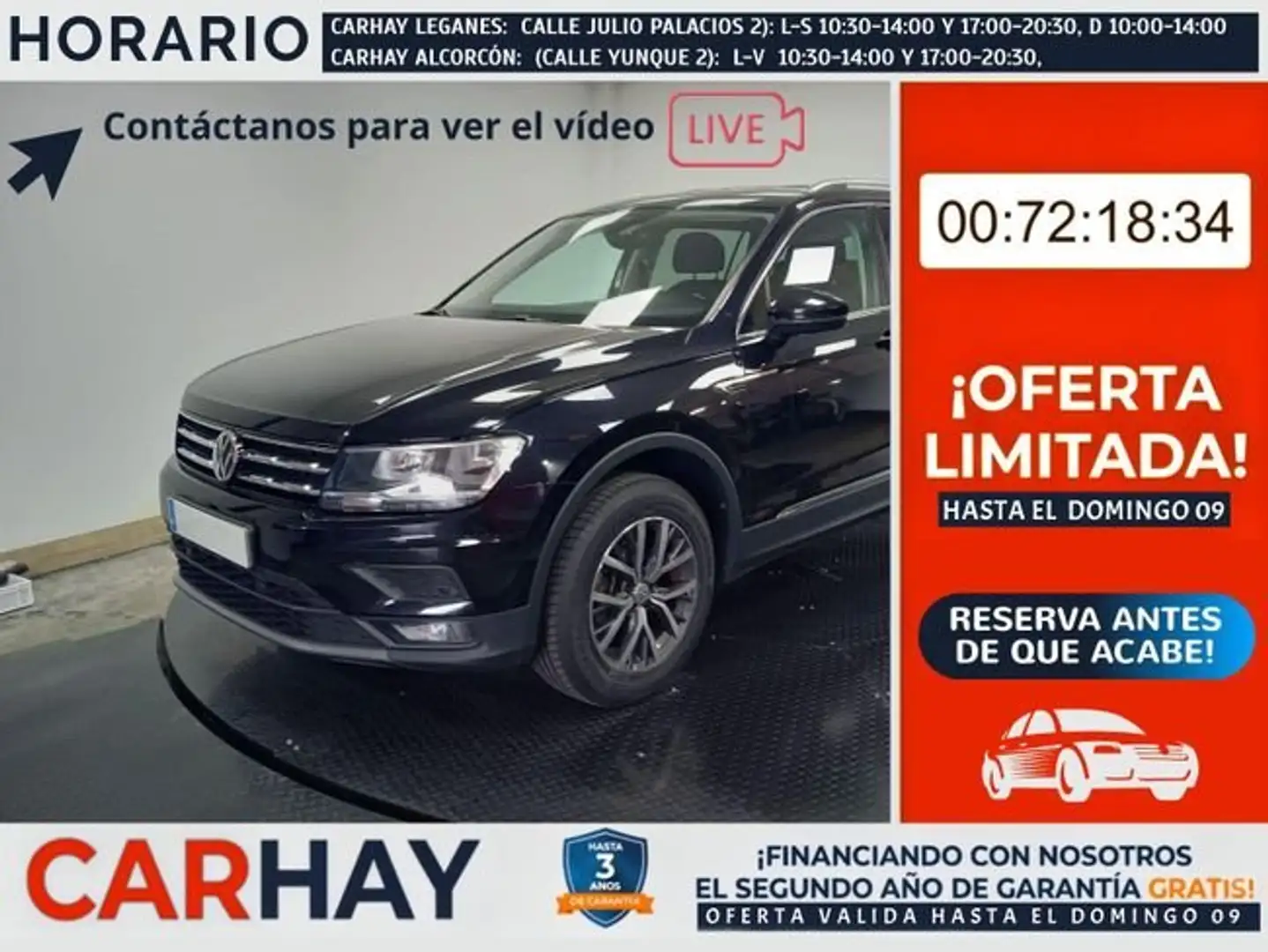 Volkswagen Tiguan ALLSPACE 2.0 TDi SCR 7plazas DSG Negro - 1