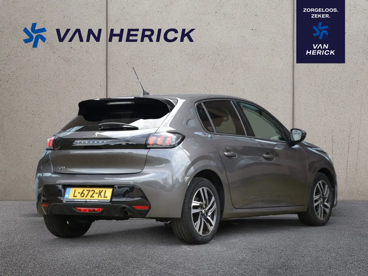 Peugeot 208 1.2 PureTech Allure Pack 101PK Automaat Achter, миниатюра 4